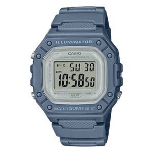 Casio Men's Water-Resistant Digital Watch with Blue Dial - W-218HC-2AVCF